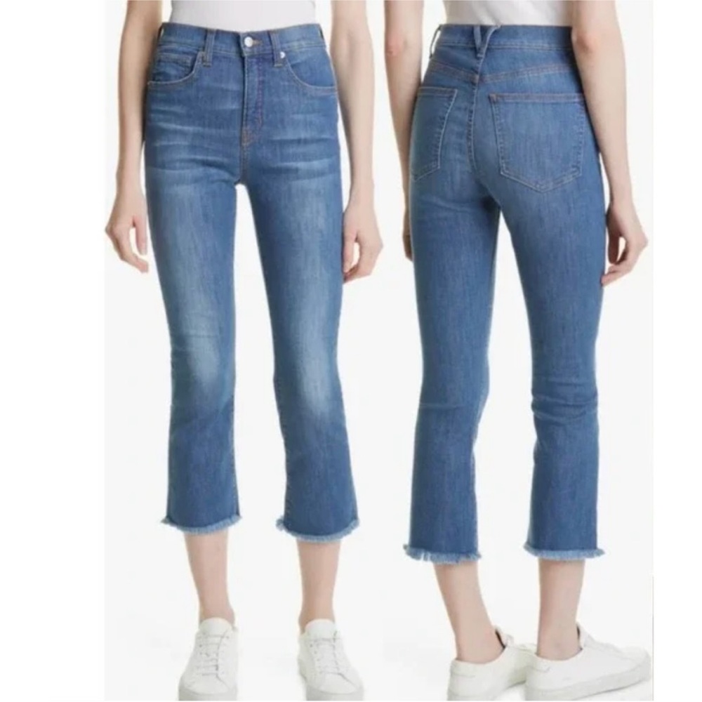 Veronica Beard Carly Kick Flare High Rise Jeans in Sunrise Size 25